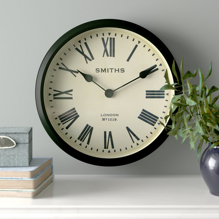 Roger Lascelles Clocks Smiths 50cm Wall Clock & Reviews Wayfair.co.uk